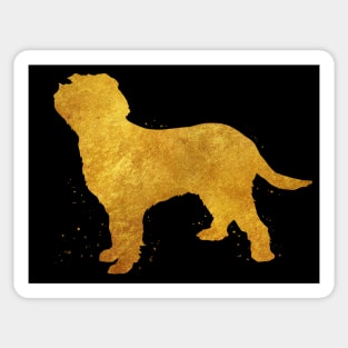 Italian Spinone dog golden art Sticker